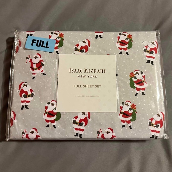 Isaac Mizrahi Other - Isaac Mizrahi SANTA FULL SIZE CHRISTMAS SHEETS